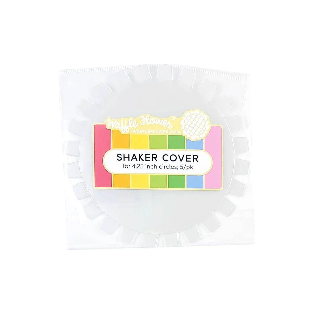 Waffle Flower Shaker Cover 4.25" Flat Circle 1 Waffle Flower Shaker Cover 4.25" Flat Circle
