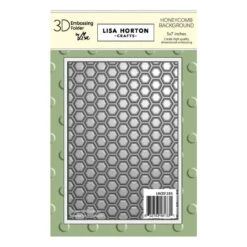 Lisa Horton Crafts - Honeycomb Background 5" X 7" Embossing Folder (no Die)