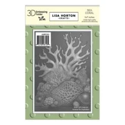 Lisa Horton Crafts - Sea Coral 5" X 7" Embossing Folder (no Die)