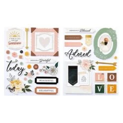 Rosie's Studio Golden Afternoon Chipboard Stickers