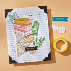 Rosie's Studio Hello It's Me! Embellishment Bundle -Woodland Scenics Shop 168834 Hello Its Me Cardstock Diecut Ephemera 118pk Project