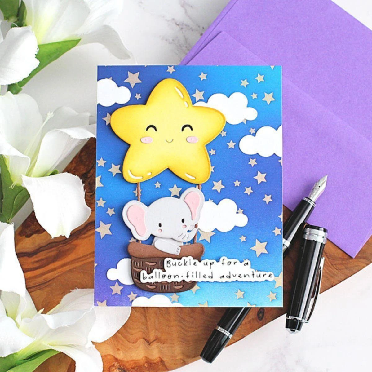Wishing And Falling Stars 3D Embossing Folder And BetterPress Bundle From The Little Smiles Collection 7 Wishing And Falling Stars 3D Embossing Folder And BetterPress Bundle From The Little Smiles Collection - Image 7
