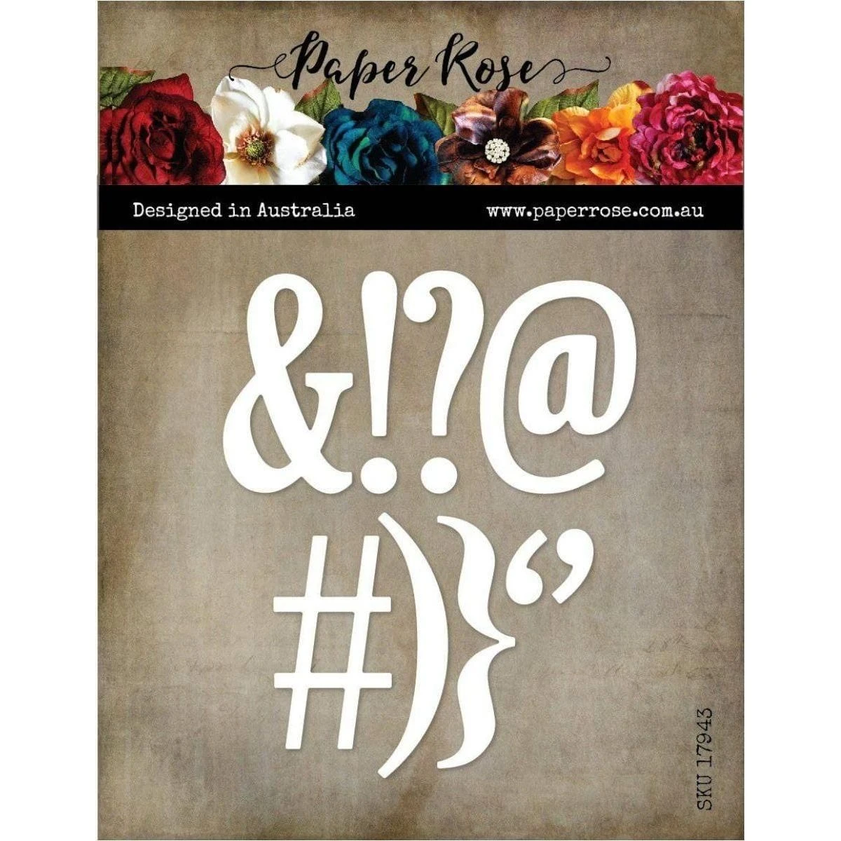 Paper Rose - Jumbo Extras Alphabet Metal Cutting Die 1 Paper Rose - Jumbo Extras Alphabet Metal Cutting Die