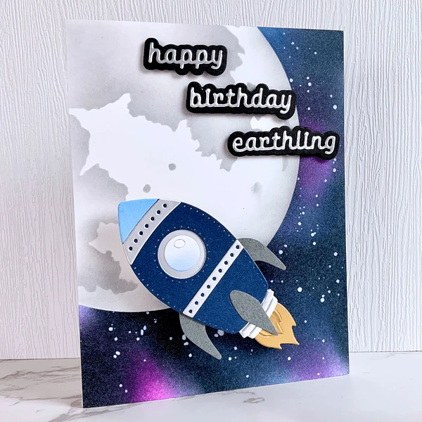 To The Moon Etched Dies From The Simon's Space Adventure Collection By Simon Hurley 4 To The Moon Etched Dies From The Simon's Space Adventure Collection By Simon Hurley - Image 4