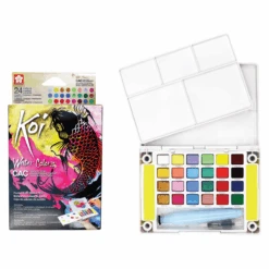 Sakura Koi Watercolors CAC W/Brush - 24 Colors