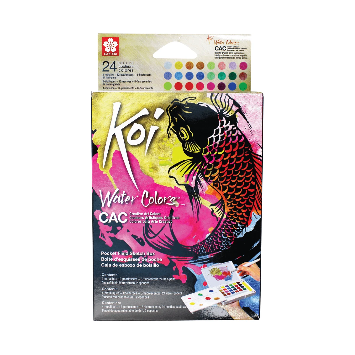 Sakura Koi Watercolors CAC W/Brush - 24 Colors 4 Sakura Koi Watercolors CAC W/Brush - 24 Colors - Image 4