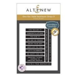 Altenew - One-Go: Solid Sentiment Strips 2 Press Plate (Celebration Edition)