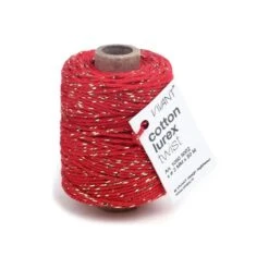Vivant - Lurex Red Cotton Cord (54.68 Yards)