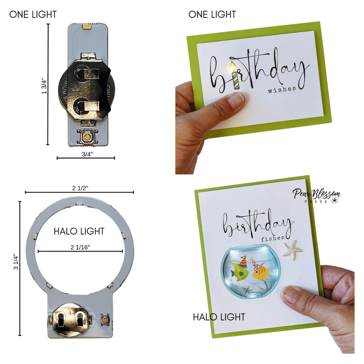 Pear Blossom Press - Halo Lights Combo Pack (2 Halo And 4 One Lights) 8 Pear Blossom Press - Halo Lights Combo Pack (2 Halo And 4 One Lights) - Image 8