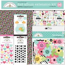 Doodlebug - My Happy Place Album Extension Kit 8x8