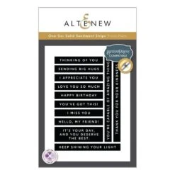 Altenew - One-Go: Solid Sentiment Strips