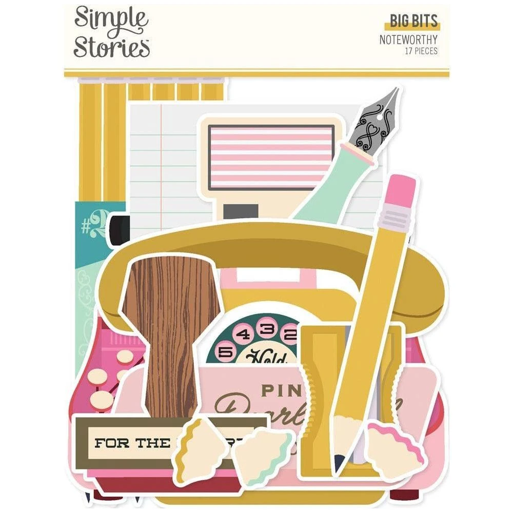 Simple Stories - Noteworthy Big Bits & Pieces 1 Simple Stories - Noteworthy Big Bits & Pieces