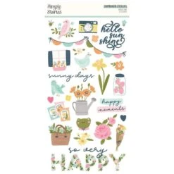 Simple Stories - Fresh Air Chipboard Stickers