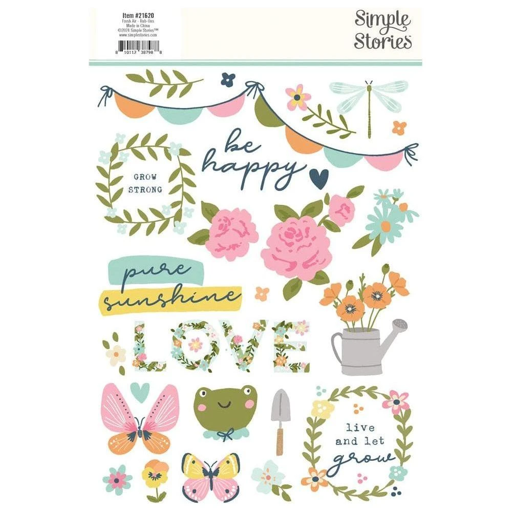 Simple Stories - Fresh Air Rub Ons 2 Simple Stories - Fresh Air Rub Ons - Image 2