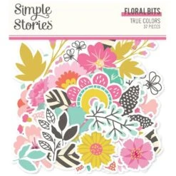 Simple Stories - True Colors Floral Bits & Pieces