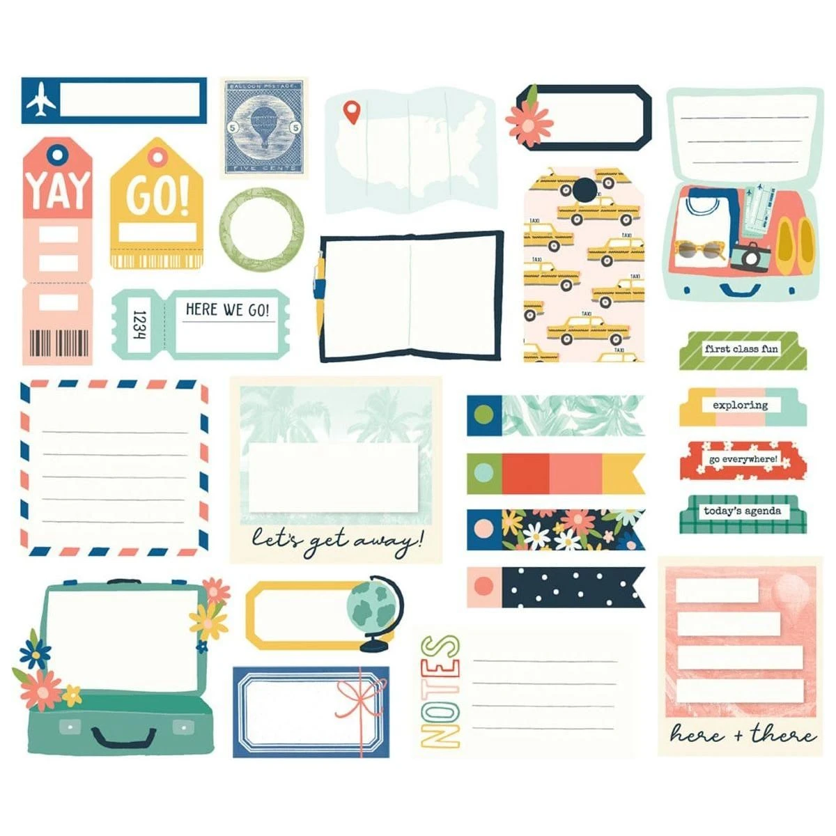 Simple Stories - Pack Your Bags Journal Bits & Pieces 2 Simple Stories - Pack Your Bags Journal Bits & Pieces - Image 2