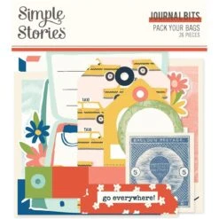 Simple Stories - Pack Your Bags Journal Bits & Pieces