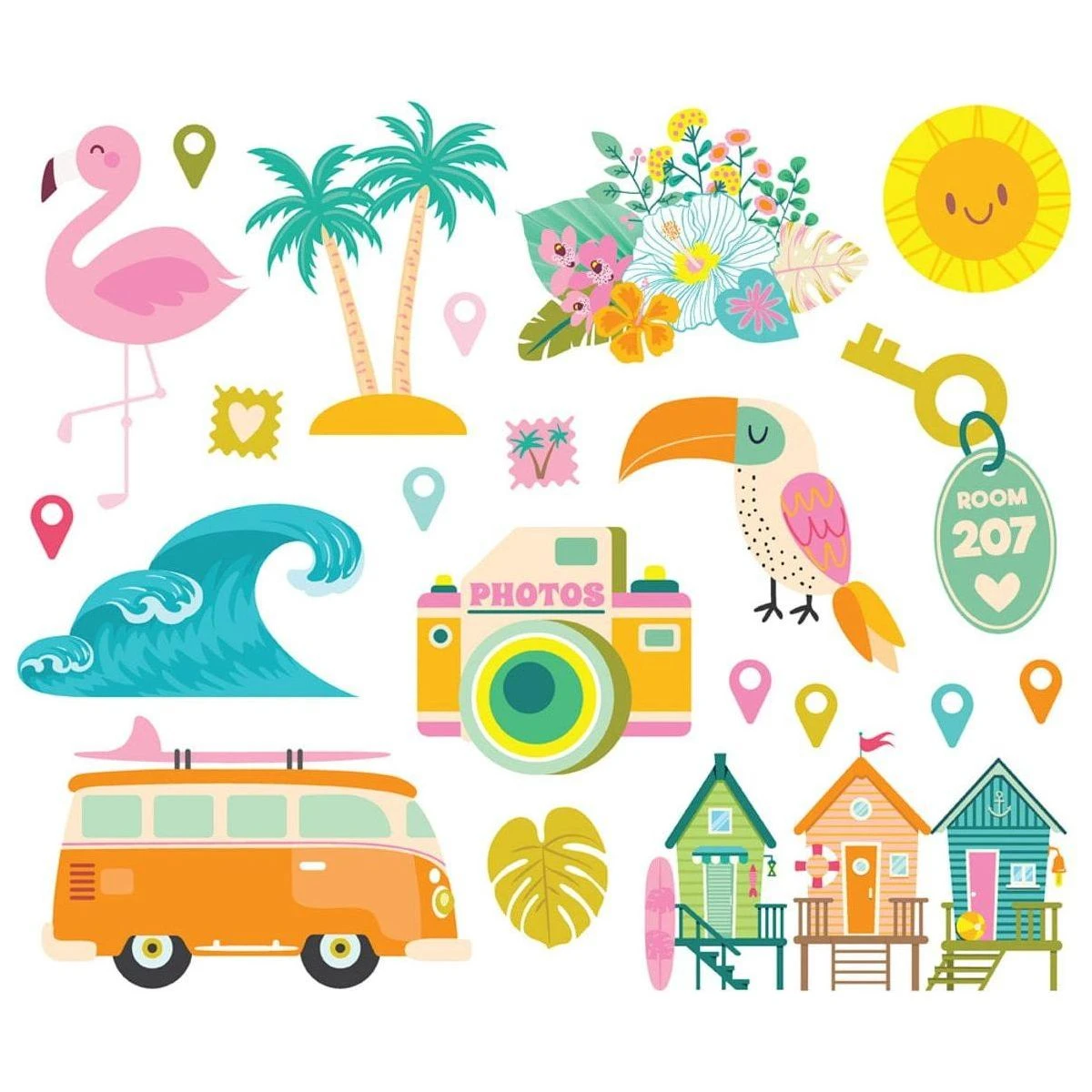 Simple Stories - Just Beachy Big Bits & Pieces 2 Simple Stories - Just Beachy Big Bits & Pieces - Image 2