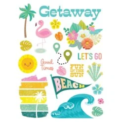 Simple Stories - Just Beachy Rub Ons -Woodland Scenics Shop 22323 JustBeachy RubOns 01