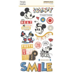 Simple Stories Say Cheese Classic Mouse - 6x12 Chipboard