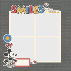Simple Stories Say Cheese Classic Mouse - Simple Pages Page Pieces -Woodland Scenics Shop 23428 SCClassicMouse PagePieces Layouts 01