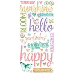 Simple Stories - Simple Vintage Flower Shoppe Foam Stickers -Woodland Scenics Shop 24228 SVFlowerShoppe FoamStickersai 01