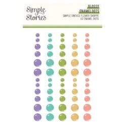 Simple Stories - Simple Vintage Flower Shoppe Glossy Enamel Dots