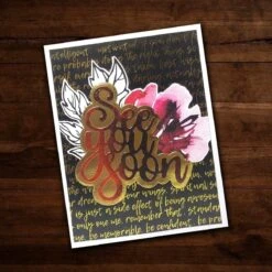 Paper Rose - See You Soon Metal Cutting Die -Woodland Scenics Shop 26017 2