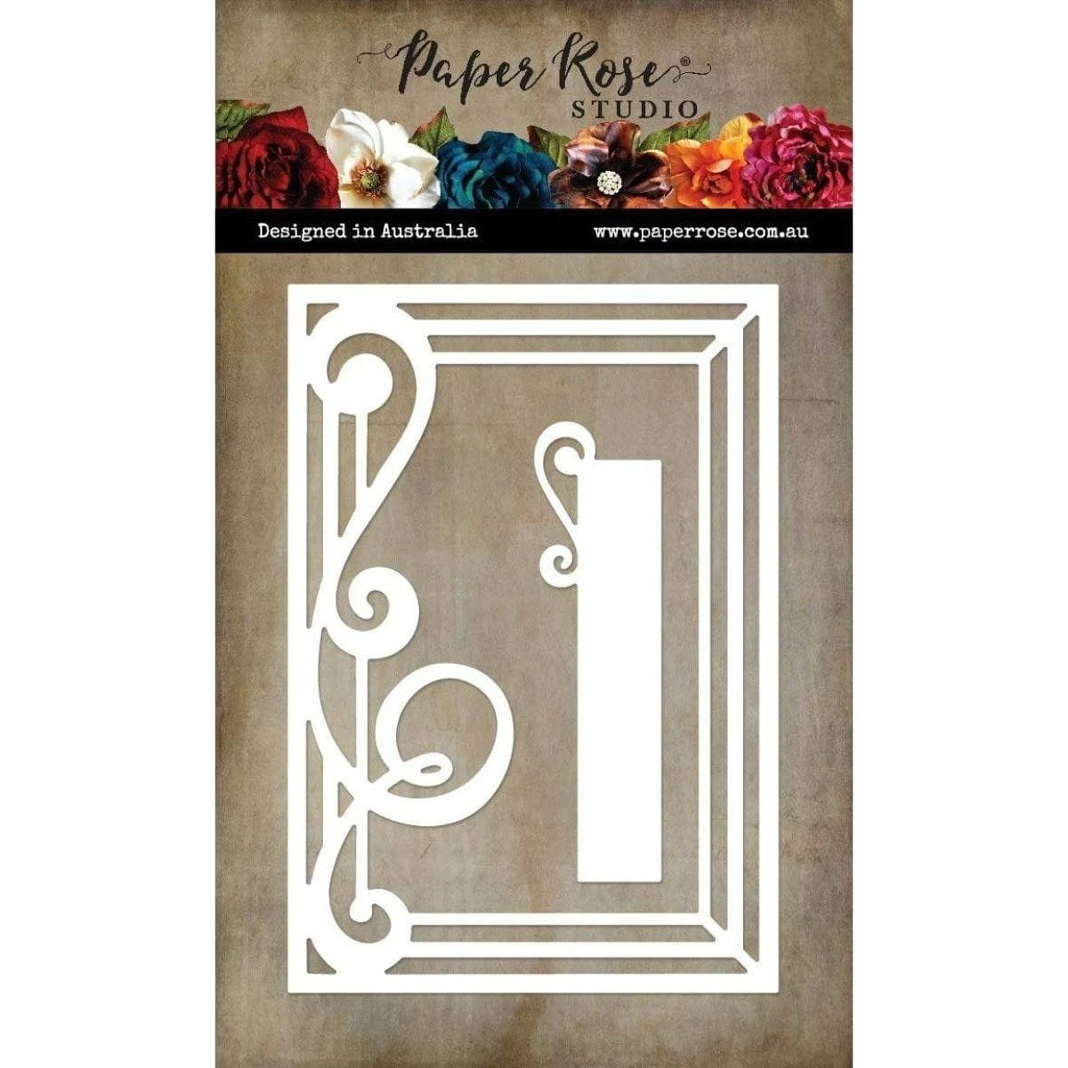 Paper Rose - Flourish Coverplate Metal Cutting Die 1 Paper Rose - Flourish Coverplate Metal Cutting Die