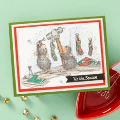 Merry Little Christmas Cling Rubber Stamp Set From The House-Mouse Holiday Friends Collection -Woodland Scenics Shop 2 25a1a71b bf12 486b 9309 0c493e639509