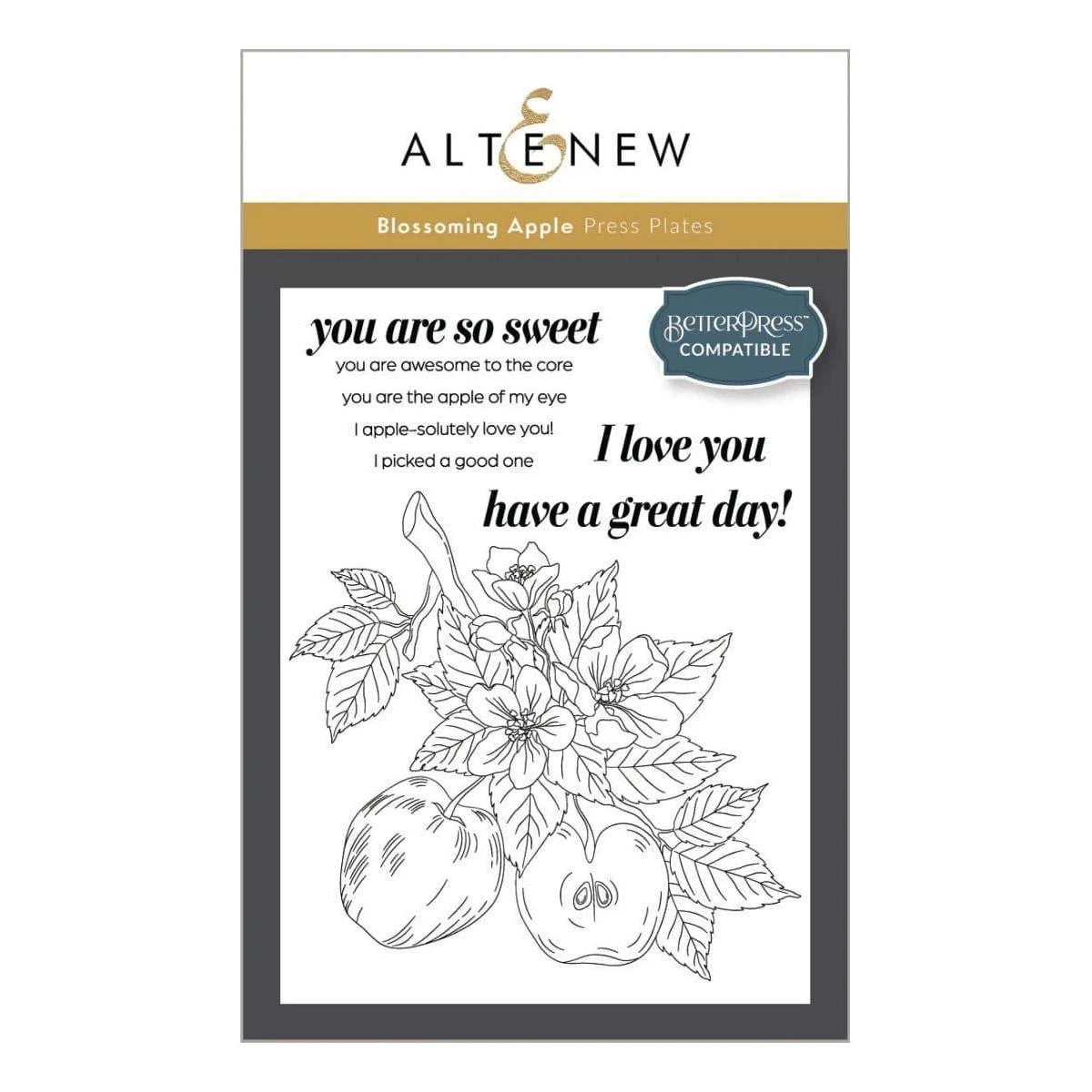 Altenew - Blossoming Apple Press Plate 1 Altenew - Blossoming Apple Press Plate