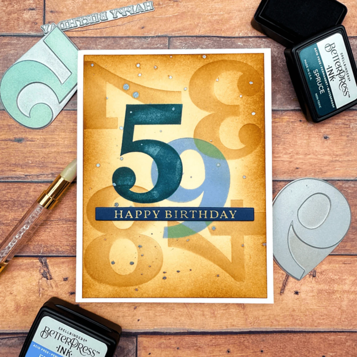 Bold Color Mix Numbers Press Plates From The Color Mix Celebrations Collection 3 Bold Color Mix Numbers Press Plates From The Color Mix Celebrations Collection - Image 3