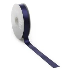 Vivant - Double Face Satin Dark Blue Ribbon - 27yards
