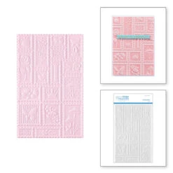 Postage Mosaic -3D Embossing Folder Of The Month