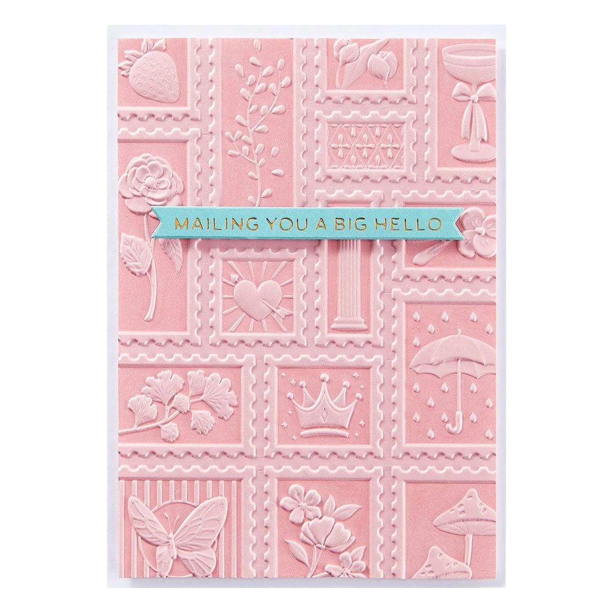 Postage Mosaic -3D Embossing Folder Of The Month 20 Postage Mosaic -3D Embossing Folder Of The Month - Image 20