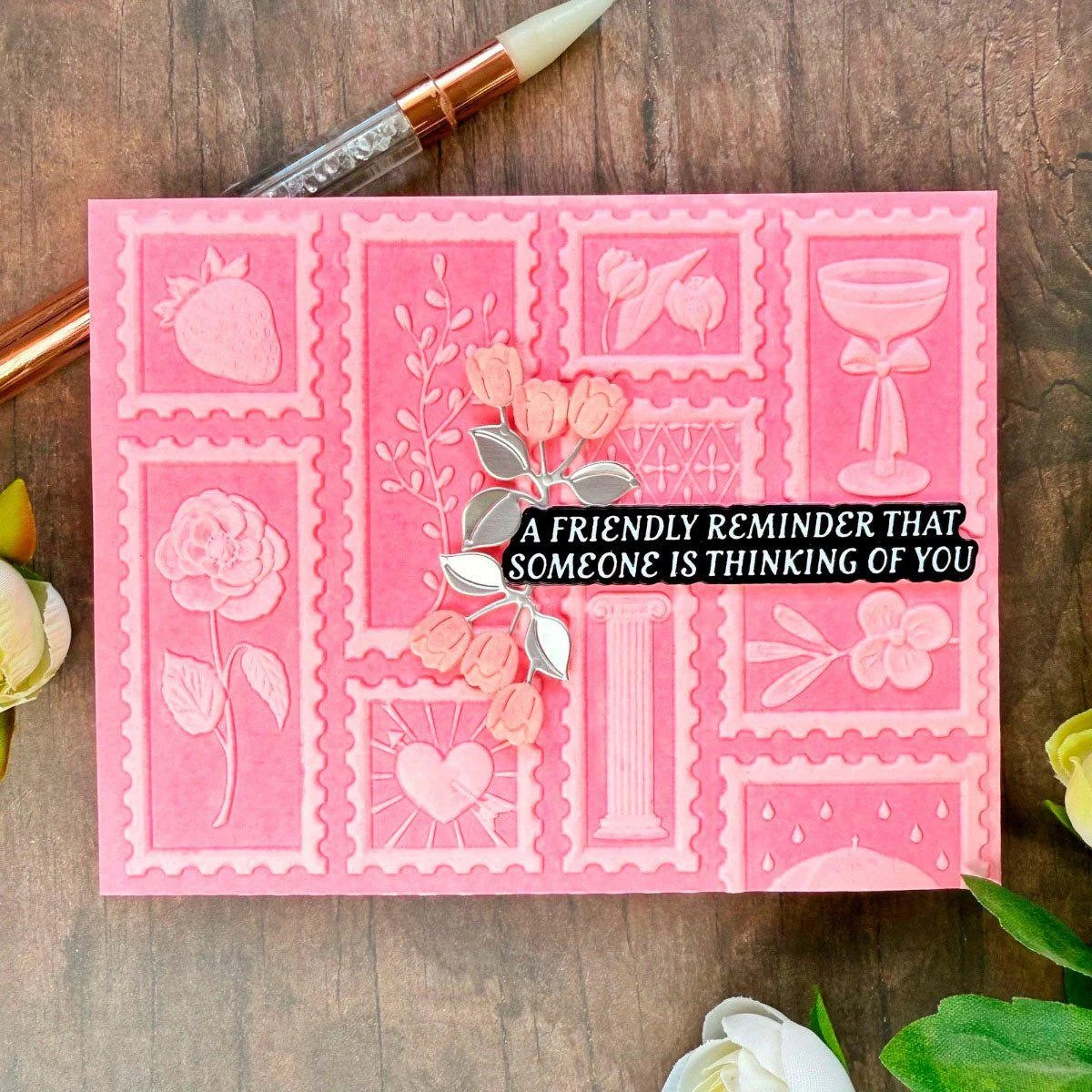 Postage Mosaic -3D Embossing Folder Of The Month 15 Postage Mosaic -3D Embossing Folder Of The Month - Image 15