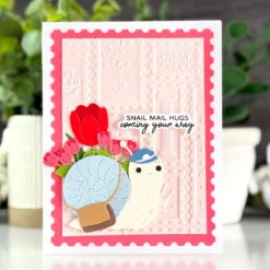 Postage Mosaic -3D Embossing Folder Of The Month 38 Postage Mosaic -3D Embossing Folder Of The Month -Woodland Scenics Shop 3EOM APR25 Product 1200x1200 Project 5