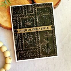 Postage Mosaic -3D Embossing Folder Of The Month 27 Postage Mosaic -3D Embossing Folder Of The Month -Woodland Scenics Shop 3EOM APR25 Product 1200x1200 Project 8