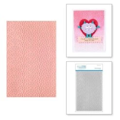 Tiny Heart Scallop - 3D Embossing Folder Of The Month