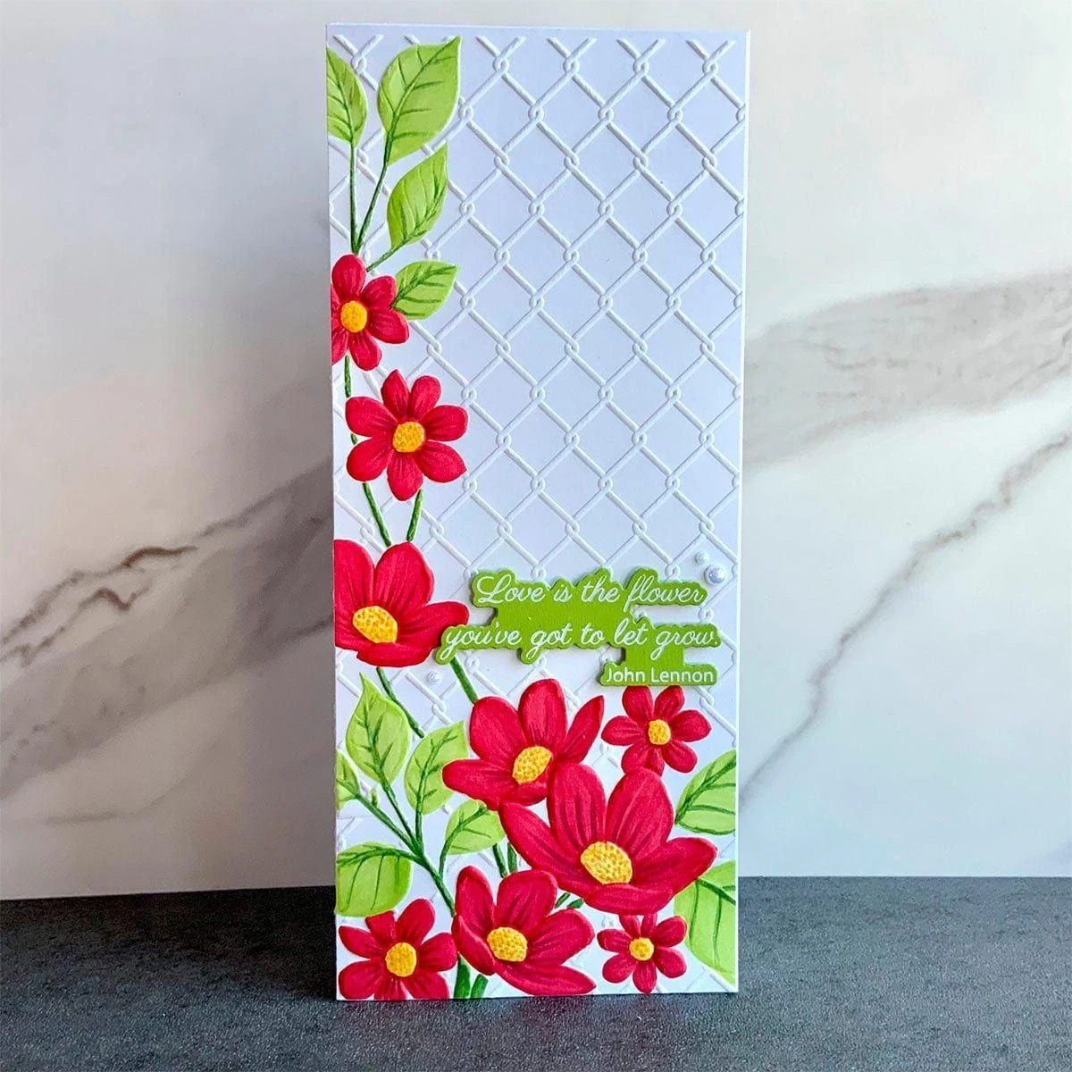 Floral Fence Of Togetherness -3D Embossing Folder Of The Month 9 Floral Fence Of Togetherness -3D Embossing Folder Of The Month - Image 9
