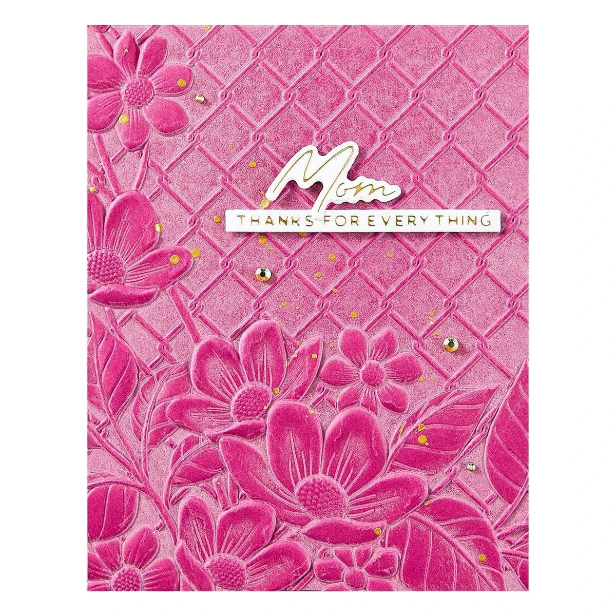 Floral Fence Of Togetherness -3D Embossing Folder Of The Month 17 Floral Fence Of Togetherness -3D Embossing Folder Of The Month - Image 17