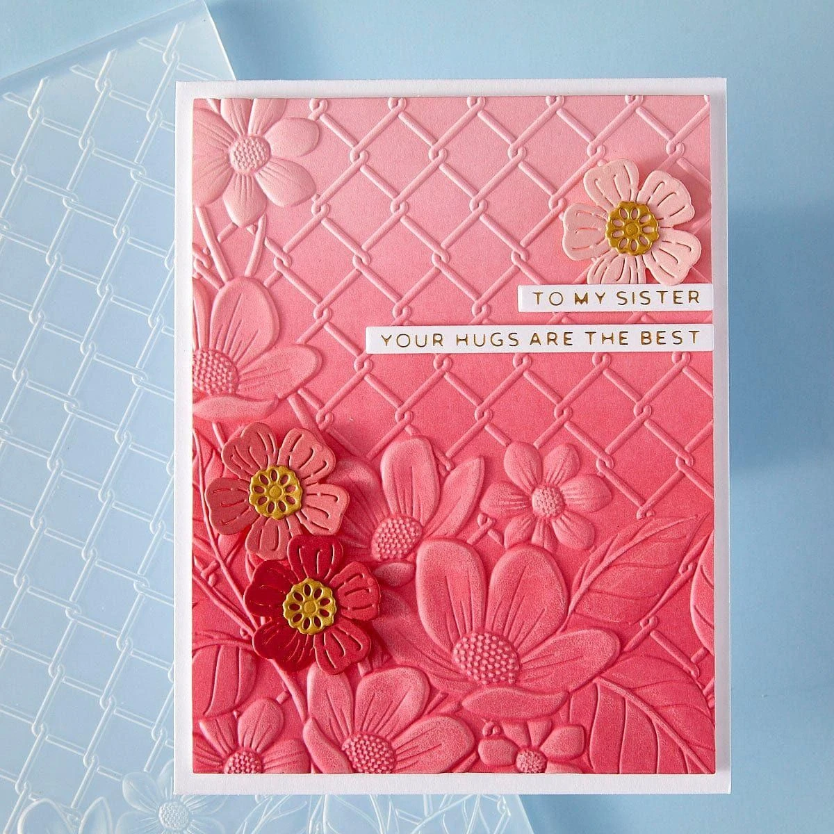 Floral Fence Of Togetherness -3D Embossing Folder Of The Month 5 Floral Fence Of Togetherness -3D Embossing Folder Of The Month - Image 5