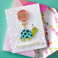 Rosette Burst - 3D Embossing Folder Of The Month -Woodland Scenics Shop 3EOM NOV24 Product 1200x1200 Project 3