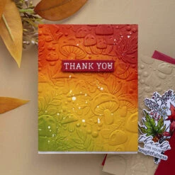 Mushroom Harvest - 3D Embossing Folder Of The Month -Woodland Scenics Shop 3EOM SEP23 Product 1200x1200 Project 5