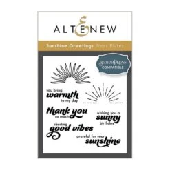 Altenew - Sunshine Greetings Press Plate