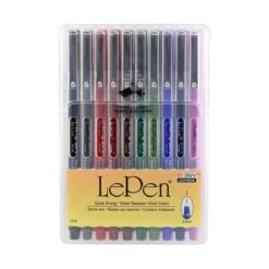 Uchida Le Pen Dark 10 Piece Set -Woodland Scenics Shop 430010B Uchida LePen Dark Pen Set Pac 1
