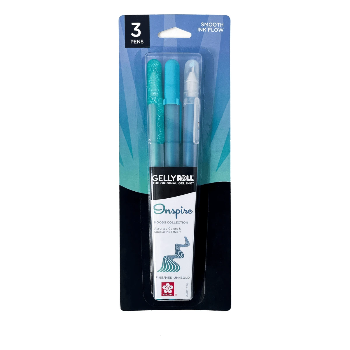 Sakura Gelly Roll Moods - Inspire (Blue Green Moonlight, Green Metallic, Blue Stardust) 1 Sakura Gelly Roll Moods - Inspire (Blue Green Moonlight, Green Metallic, Blue Stardust)