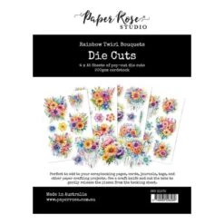 Paper Rose - Rainbow Twirl Bouquets Die Cuts