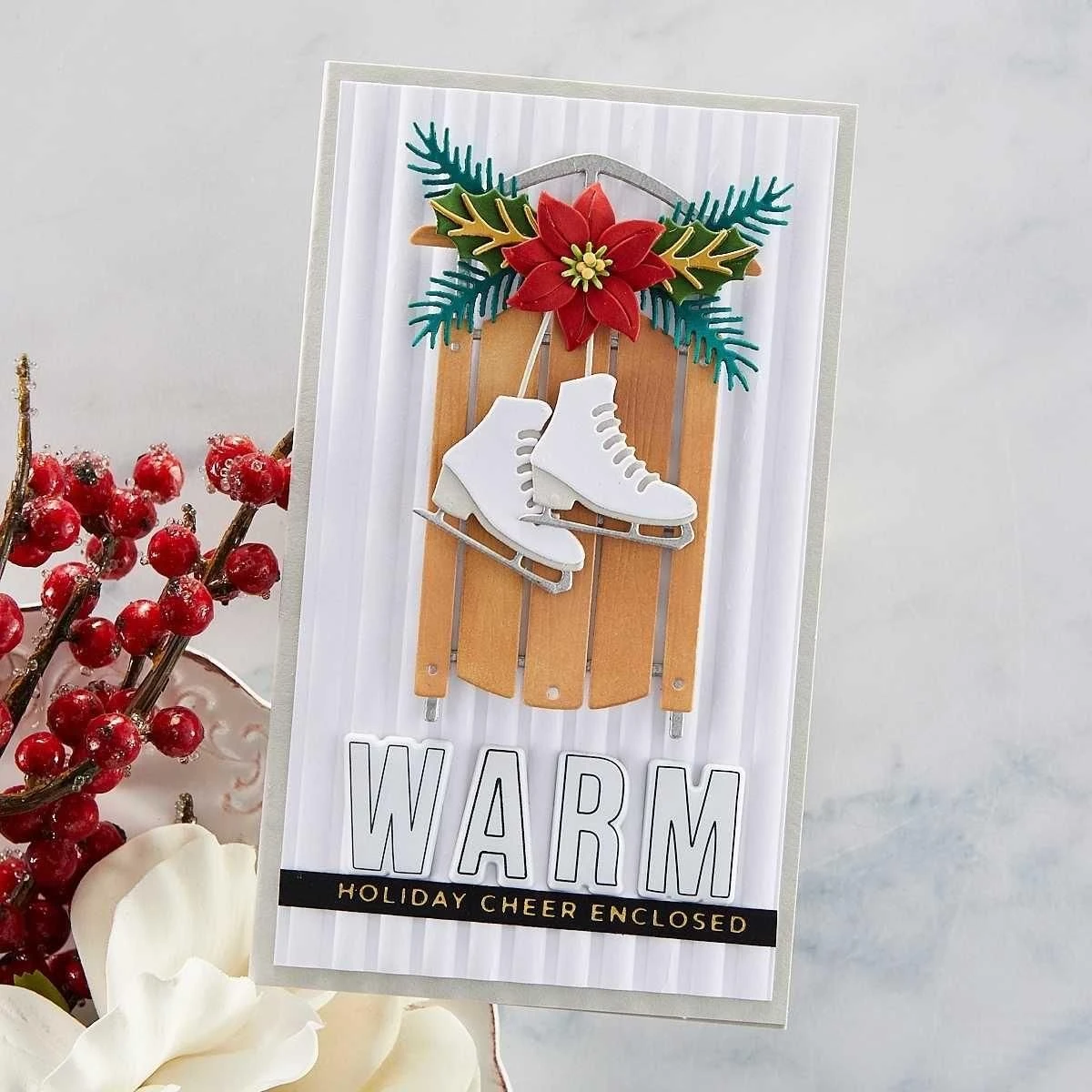 Winter Welcome Sled Etched Dies From The Celebrate The Season Collection 6 Winter Welcome Sled Etched Dies From The Celebrate The Season Collection - Image 6