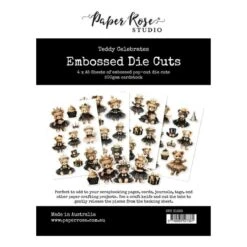 Paper Rose - Teddy Celebrates Embossed Die Cuts